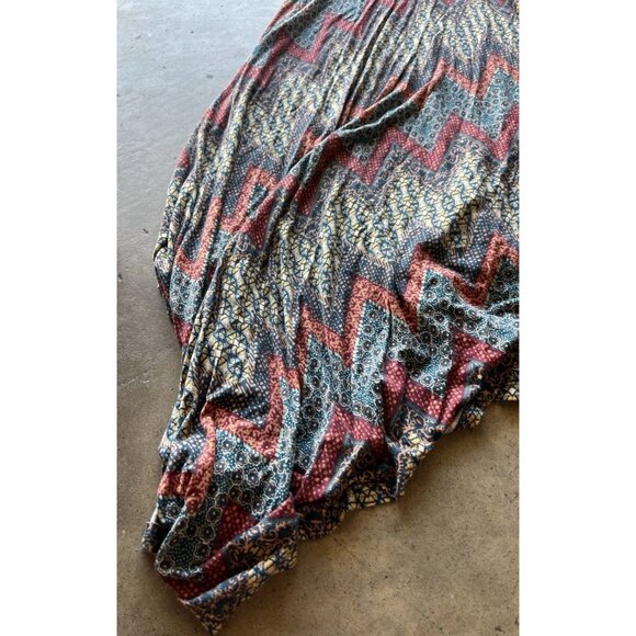 AMERICAN RAG CIE Summer Festival Dress XS Bohemian Handkerchief Hem Wide Straps - Picture 4 of 15